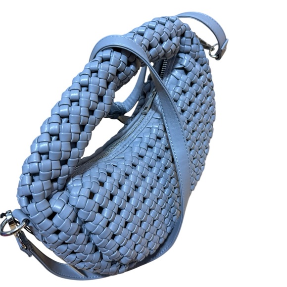 Sincerely Jules Blue Woven Shoulder Bag - Picture 14 of 16